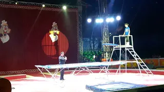 circo de México Gasca acróbata (Adán Gasca) y (Libia Colombia) en (Montelíbano)