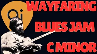 Wayfaring Slow Minor Blues Jam Track | Guitar Backing Track (C Minor / 59 BPM)