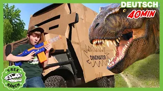 Dinosaurier-Herausforderung und Flucht mit dem Dinonator! | T-Rex Ranch - Dinosaurier für Kinder