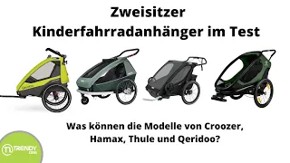 Kinder-Fahrradanhänger-Test 2022: Croozer, Hamax, Thule oder Qeridoo - welcher Zweisitzer überzeugt?