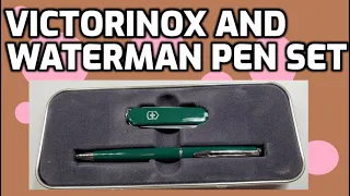 Victorinox Waterman Swiss Army Knife and Pen Set Unboxing and Review