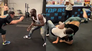 WOW!! 🤼‍♂️ TERENCE CRAWFORD BODYSLAMS & PINS MEMBER FROM TEAM KAZAKHSTAN 🇰🇿