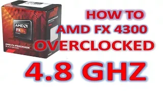 How To Overclock Amd Fx Processor Using Bios- Unlocking Amd Fx 4300 - Increase Amd Cpu Speed