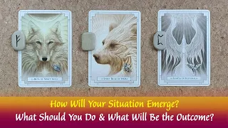 How Will Your Situation Emerge🤷‍♀️🤩What Should You Do & What Will The Outcome Be? #timelesspickacard