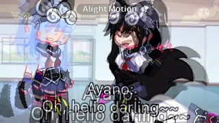 Oh hello darling~~♥️ | meme | Yansim AU | 🦝💵Megami x Ayano🐺🔪 | Just Megami with her normal day