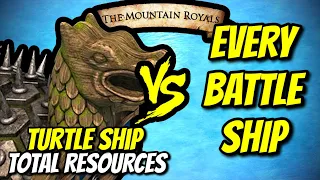 ELITE TURTLE SHIP vs EVERY BATTLE SHIP (Total Resources) | AoE II: DE