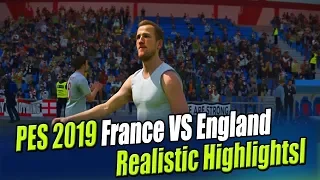 PES 2019 | France VS England | Realistic Broadcast Camera