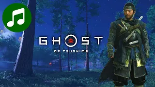 Relaxing GHOST OF TSUSHIMA Music 🎵 Peaceful Night MIX (SLEEP | STUDY | FOCUS)