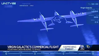 Virgin Galactic launches first commercial space flight today