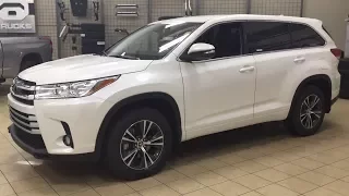 2017 or 2018 Toyota Highlander LE Plus AWD Convenience Package Review and walk through