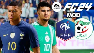 France vs Algérie | Gameplay Difficulté Légende | EA FC 24 Mod