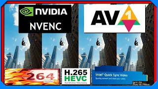 CQ:25 Codec Comparison NVEnc H.264 AVC H.265 HEVC 10-Bit vs AV1 SVT x Intel QSV x264 x265 Handbrake