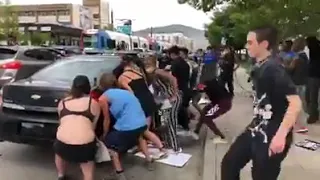 USA, Salt Lake City. Whites and blacks united against the police. George Floyd.