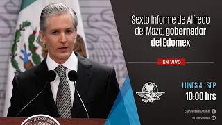 Sexto Informe de Alfredo del Mazo, gobernador del Edomex