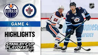First Round, Gm 4: Oilers @ Jets 5/24/21 | NHL Highlights