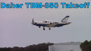 Daher TBM-850 Takeoff