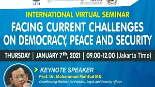 International Virtual Seminar: Facing Current Challenges on Democracy, Peace and Security