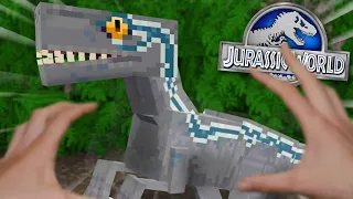 RELEASING BLUE INTO THE WILD!!! - Jurassic World Minecraft DLC | Ep4