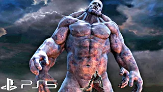 Kratos Vs Atlas Titan Boss Fight Scene - God of War (4K ULTRA HD)