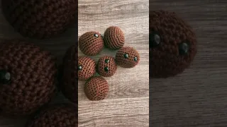 Got 13 keychain heads from @LionBrandYarn  skein tones #crochet  #marketprep #crochetdoll