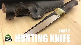 Making a hunting knife from high carbon steel [part 2]