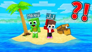 How Baby Mikey and Baby JJ Survived Alone On The Island in Minecraft (Maizen)