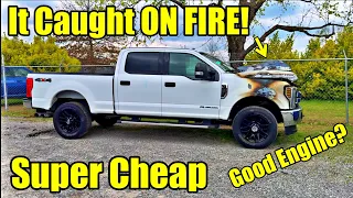 I BOUGHT A BURNT 2018 FORD F-250!
