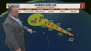 Lee Becomes a Category 5 Hurricane in the Atlantic