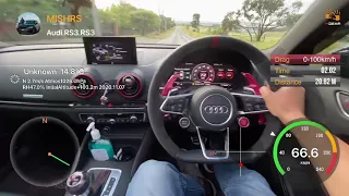 Audi RS3 0-100km/h