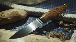 CPM S110V от KnifeWood рез каната (джут 14мм в 4 раза)