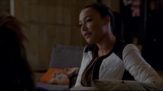 Glee - Santana finds out about Rachel thinking she's pregnant 4x15