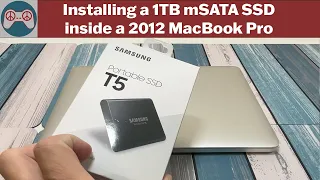 Upgrading a 2012 MacBook Pro Retina by Shucking a 1TB mSATA drive from a Samsung T5 SSD