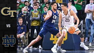 Georgia Tech vs. Notre Dame Men's Basketball Highlights (2021-22)