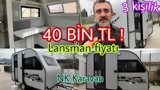 40 BİN TL ✓ 3 KİŞİLİK KARAVAN ! ✓ YENİ MODEL ✓ NK Karavan 'MASAL' #nkkaravan #çekmekaravan