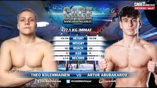CAGE 58: Kolehmainen vs Abubakarov  (Complete MMA Fight)