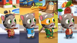 General Tom Vs Football Tom Vs Super Tom Vs Frosty Tom - Talking Tom Gold Run Android Gameplay