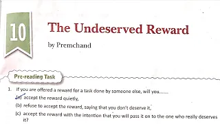 The Undeserved Reward (Part 1) - DAV Class 8 English