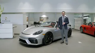 2022 Porsche 718 Spyder Silver | Walkaround | Porsche North Olmsted