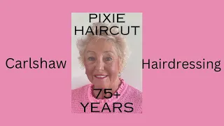 pixie haircuts 75+ years