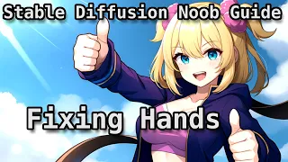 Stable Diffusion Noob Guide Part 2: Hand Fixing [Inpaint, Depth-Lib, ControlNet, Adetailer, Krita]