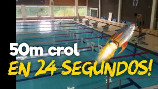 Cómo NADAR 50 mts CROL en 24 segundos/ Cómo NADAR RÁPIDO