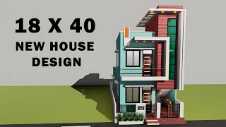 small 3D house design,18x40 new house planing,3D 18*40 ghar ka naksha,18 by 40 makan ka naksha
