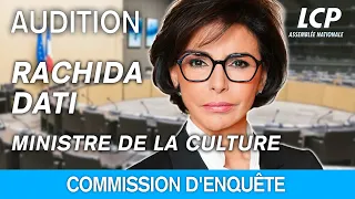 Rachida Dati : audition devant la commission d'enquête sur les fréquences TNT