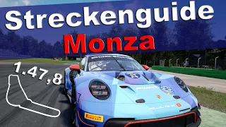 Monza Trackguide im Porsche 992 GT3 R | ACC | Deutsch | Hotlap