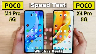 poco m4 pro 5G vs poco x4 pro 5G Speed Test & Comparison