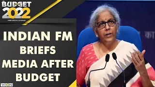 Indian finance minister Nirmala Sitharaman briefs media on Union Budget 2022 | WION English News