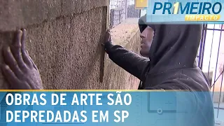 Obras que denunciam violência racial são vandalizadas em parque de SP | Primeiro Impacto (06/05/24)