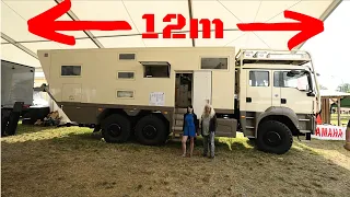 1,8 Mio €! XMAS FATHER (64) UND DAS WOHNMOBIL MIT ECHTEM 12M LÄNGE UNICAT 6x6 | Kommt ÜBERALL hin!