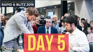 Carlsen & Nakamura Go to Final Tiebreak Match! 2019 World Rapid & Blitz Chess Championship