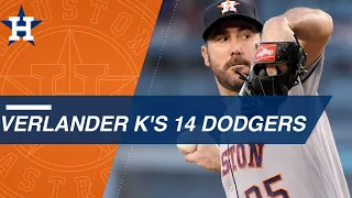 Verlander strikes out 14 Dodgers in WS rematch